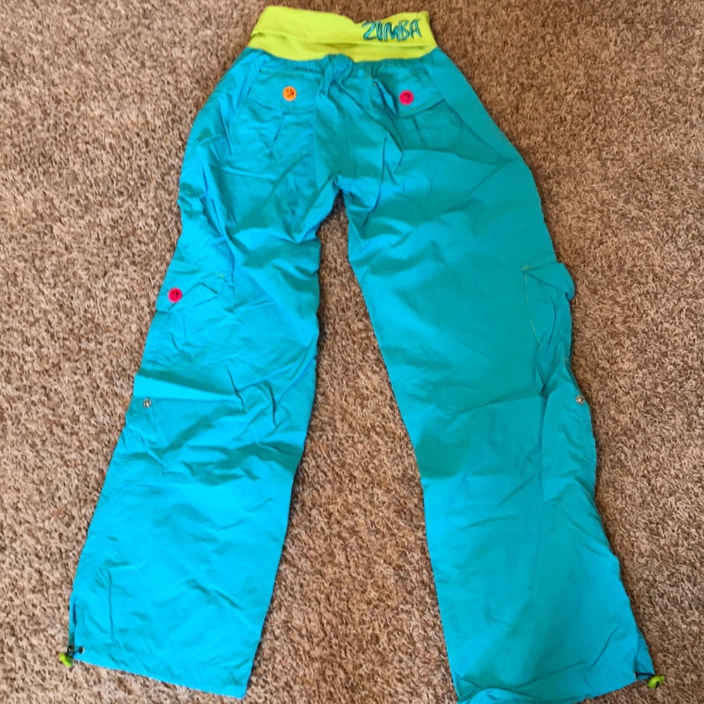 Bright Teal Zumba Cargo Pants